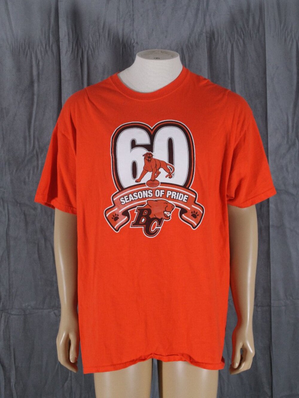 BC Lions Shirt - 60th Anniversary Logo - Men's Extra-Large